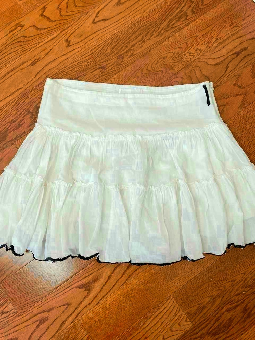 2016 white boho mini skirt with sequins